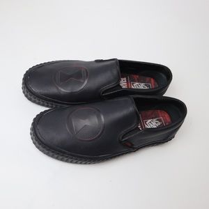 Vans x Marvel Black widow slip on sneakers